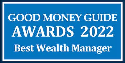 2022 Good Money guide best wealth manager award
